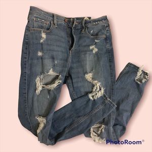Hollister ripped jeans